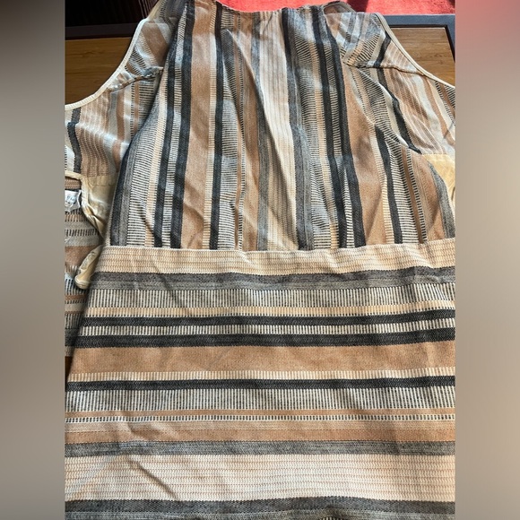 Rosetta Getty- Apron Wrap Halter Jacquard Stripe Sleeveless Tunic. Size 0 - Picture 8 of 9